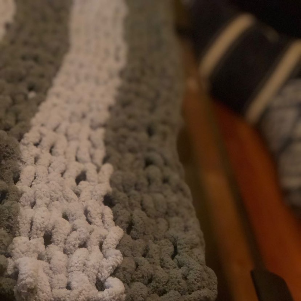 Green & Gray Throw/Blanket